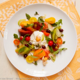 Tomato and Burrata Salad - Recipe photo by The Garum Factory