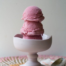 Roasted Plum Ice Cream - Recipe photo by acozykitchen