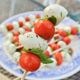 Caprese Skewers - Recipe photo by myutensilcrock