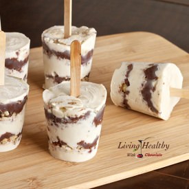 Nutella Layered Ice Cream Pops - Recipe photo by Living Healthy With Chocolate