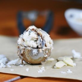 Coconut Fudge Ripple Ice Cream - Recipe photo by thekitchenismyplayground