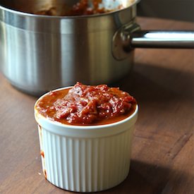Homemade Roasted Tomato Sauce - Recipe photo by TheWimpyVegetarian