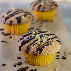 Walnut 'n Choco-Chip Cupcake - Recipe photo by colorandspices