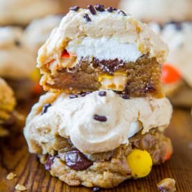 Reese's PB Fluffernutter Cookies - Recipe photo by Averie