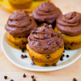 Pumpkin Chocolate Chip Cupcakes - Recipe photo by sallysbakingaddiction