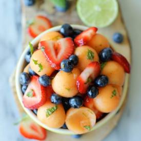 Berry Cantaloupe Salad - Recipe photo by damndelicious
