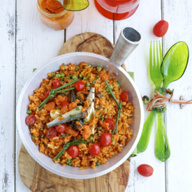 Aligue (Shore Crab Roe) Rice - Recipe photo by Apron and Sneakers