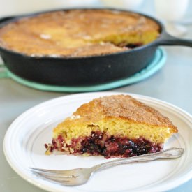 Blackberry Cornmeal Cake - Recipe photo by Town-and-Country-Living