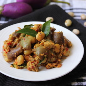 Eggplant And Double Beans Masala - Recipe photo by Aromatic Cooking