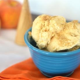 Peach Cheesecake Ice Cream - Recipe photo by bekita
