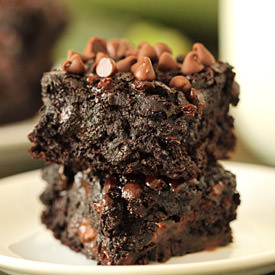 Healthy Chocolate Zucchini Brownies - Recipe photo by texanerin