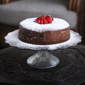 Gluten-Free Sour Cherry Cake - Recipe photo by hotlyspiced