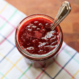 Strawberry Syrup - Recipe photo by thespeckledpalate