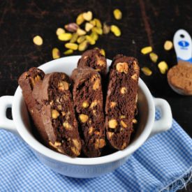 Double Chocolate Pistachio Biscotti - Recipe photo by swathiiyer