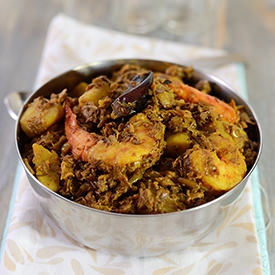 Banana Blossom 'n Shrimp - Recipe photo by colorandspices