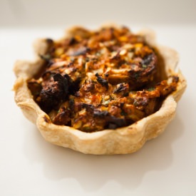 Spiced Mushroom Tart - Recipe photo by reenap