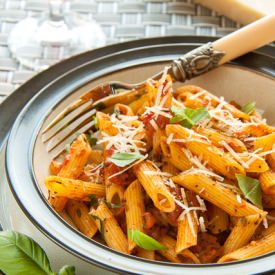 Penne all'arrabbiata - Recipe photo by Carolines Blog
