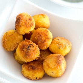 Crispy Polenta Balls - Recipe photo by Diva Eats Italia