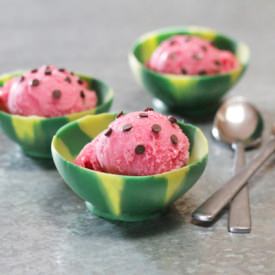 Edible Watermelon Ice Cream Bowls - Recipe photo by sdenneler