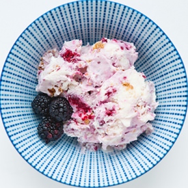 Blackberry Cheesecake Ice Cream - Recipe photo by Ice Cream Unicorn