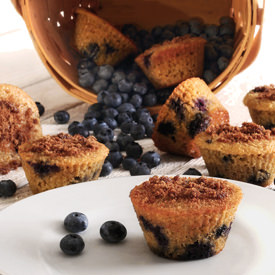 Lemon-Blueberry Muffins - Recipe photo by Paleo Newbie
