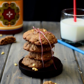 Nutella and Pine-Nut Cookies - Recipe photo by arcsfoodparadise