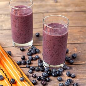 Blueberry Banana Smoothie - Recipe photo by The BearFoot Baker