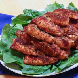 Skinny Buffalo Chicken Strips - Recipe photo by webicurean