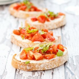 Tomato Bruschetta with Ricotta - Recipe photo by sweetpeaskitchen