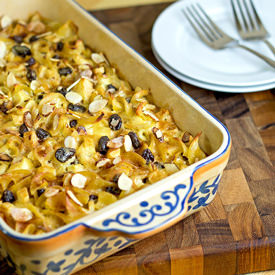 Apple Raisin Noodle Pudding - Recipe photo by The Midnight Baker