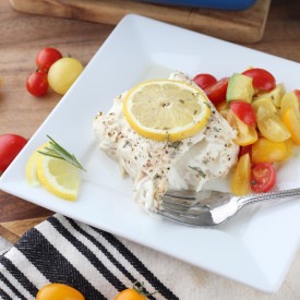 Baked Halibut - Recipe photo by ChefLindseyFarr