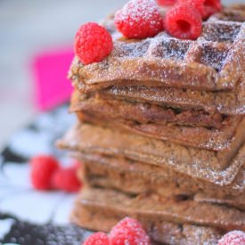 Ricotta Cocoa Waffles- Wholegrain - Recipe photo by foodfashionparty