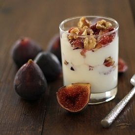 Roasted Fig & Walnut Parfait - Recipe photo by roastedroot