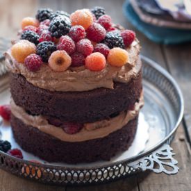 Chocolate Mascarpone Cake - Recipe photo by fancyfoodfancy