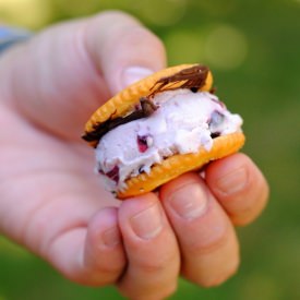 Ritz Cracker Ice Cream Sandwiches - Recipe photo by foxeslovelemons
