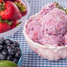 Basil Berry Ice Cream - Recipe photo by Ice Cream Unicorn