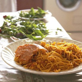 Pasta with Turkey Meat - Recipe photo by Cook Baker