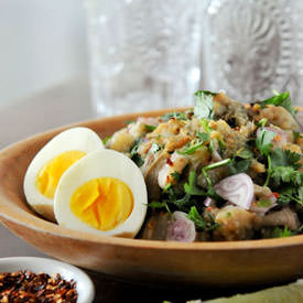Thai Grilled Eggplant Salad - Recipe photo by rachelcooksthai