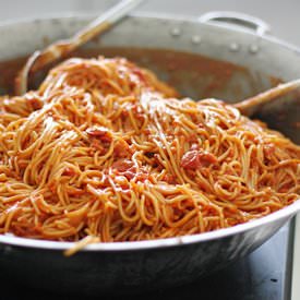 Filipino Spaghetti - Recipe photo by pinchofyum