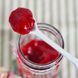 Healthy Raspberry Curd - Recipe photo by dessertswithbenefits