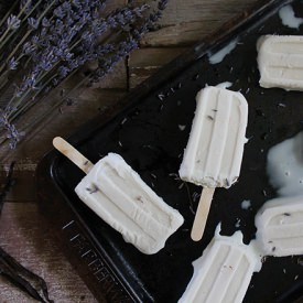 Creamy Lavender Honey Paleta - Recipe photo by Nutrition Stripped