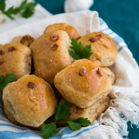Garlic Dinner Rolls (Pampushki) - Recipe photo by NatashasKitchen.com