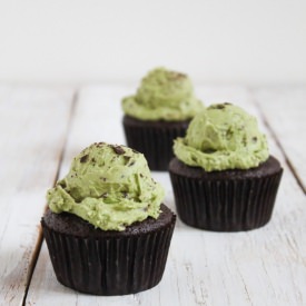 Mint Chocolate Chip Cupcakes - Recipe photo by the little epicurean