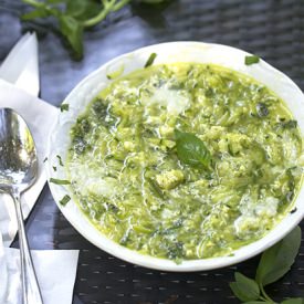 Italian Zucchini Egg Drop Soup - Recipe photo by panning the globe