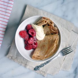Rye Flour Crepe Bowls - Recipe photo by Turntable Kitchen