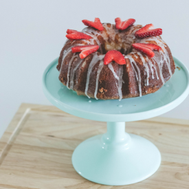 Glazed Lemon & Thyme Bundt Cake - Recipe photo by spoonfulofdaisy