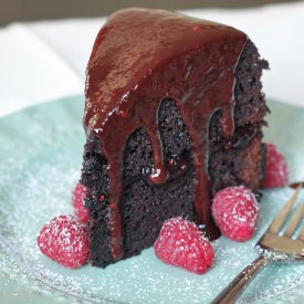 Raspberry Chocolate Sauce - Recipe photo by luminousvegans