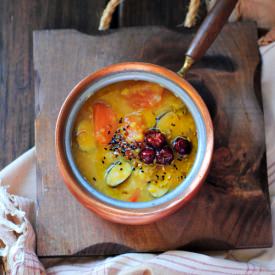 Split Pea Lentil Pumpkin Soup - Recipe photo by Soma