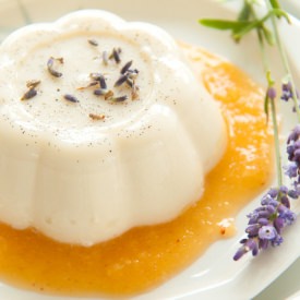 Lavender Panna Cotta - Recipe photo by Carolines Blog