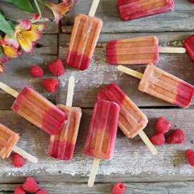 Peach Melba Paleta - Recipe photo by Nutrition Stripped